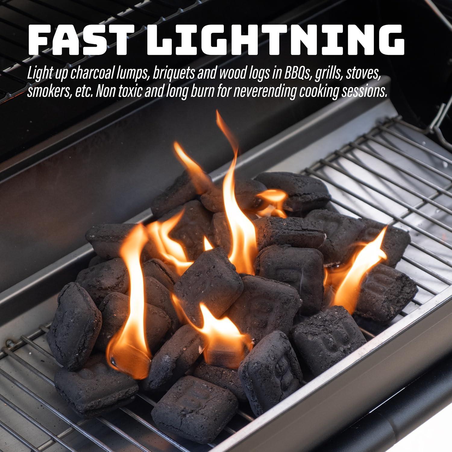 Iniciadores de Fuego Naturales Shop Square - 72 Cubos para BBQ y Camping