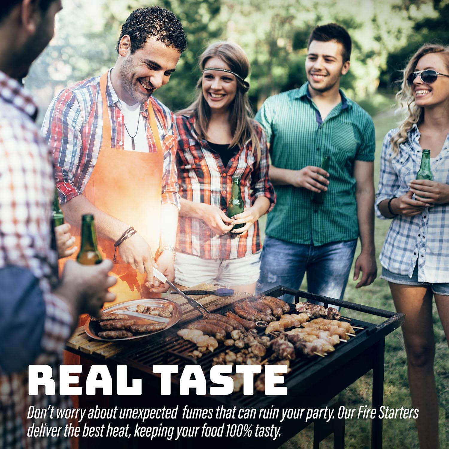 Iniciadores de Fuego Naturales Shop Square - 72 Cubos para BBQ y Camping