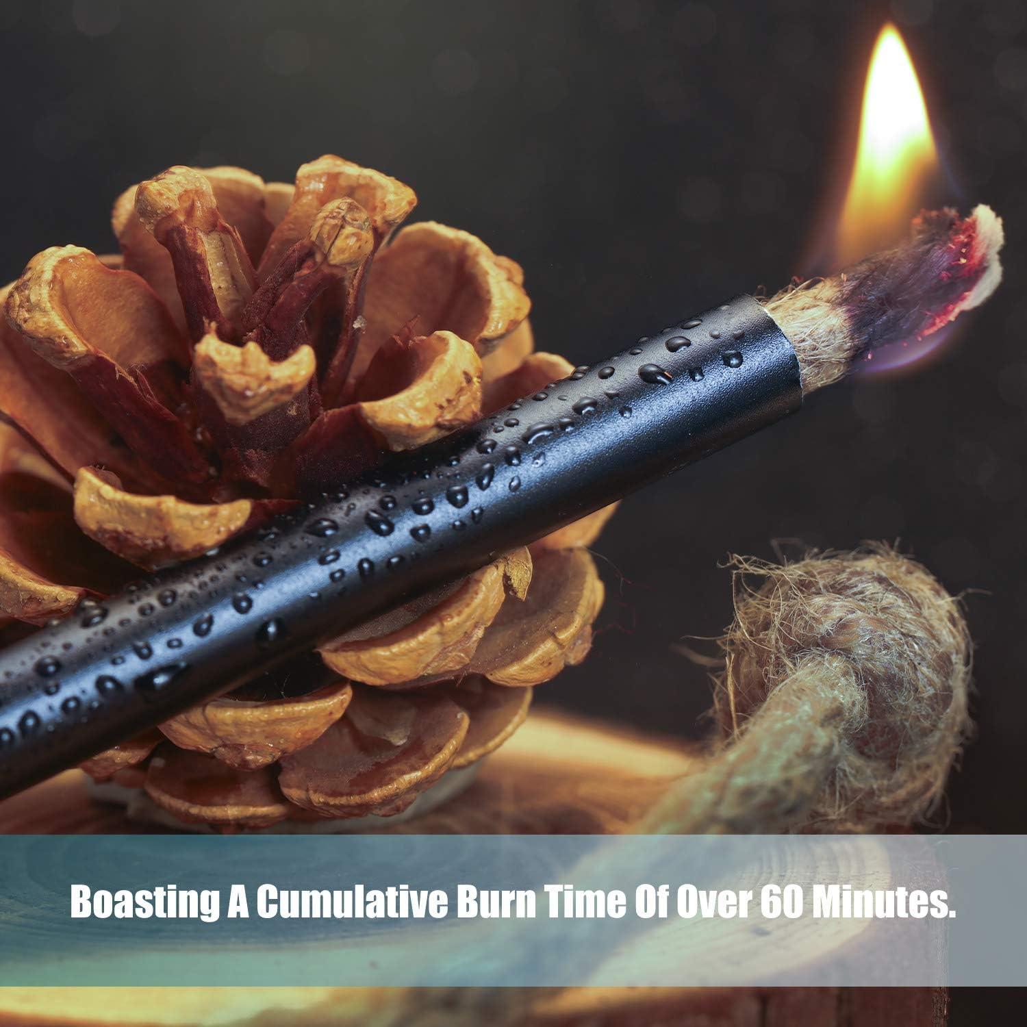 BBTO 6 Piezas Tubo de Yesca de Yute Impermeable 33 cm