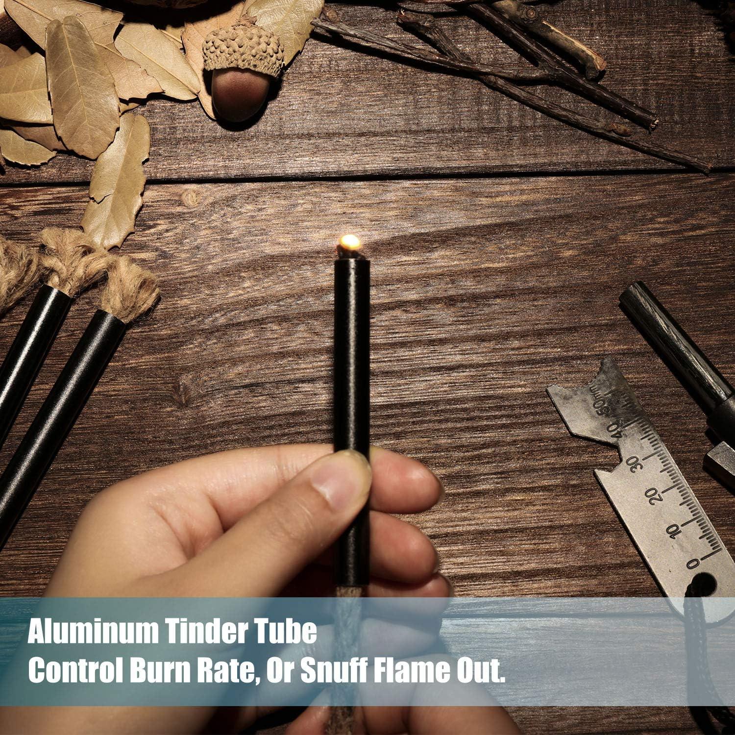 BBTO 6 Piezas Tubo de Yesca de Yute Impermeable 33 cm