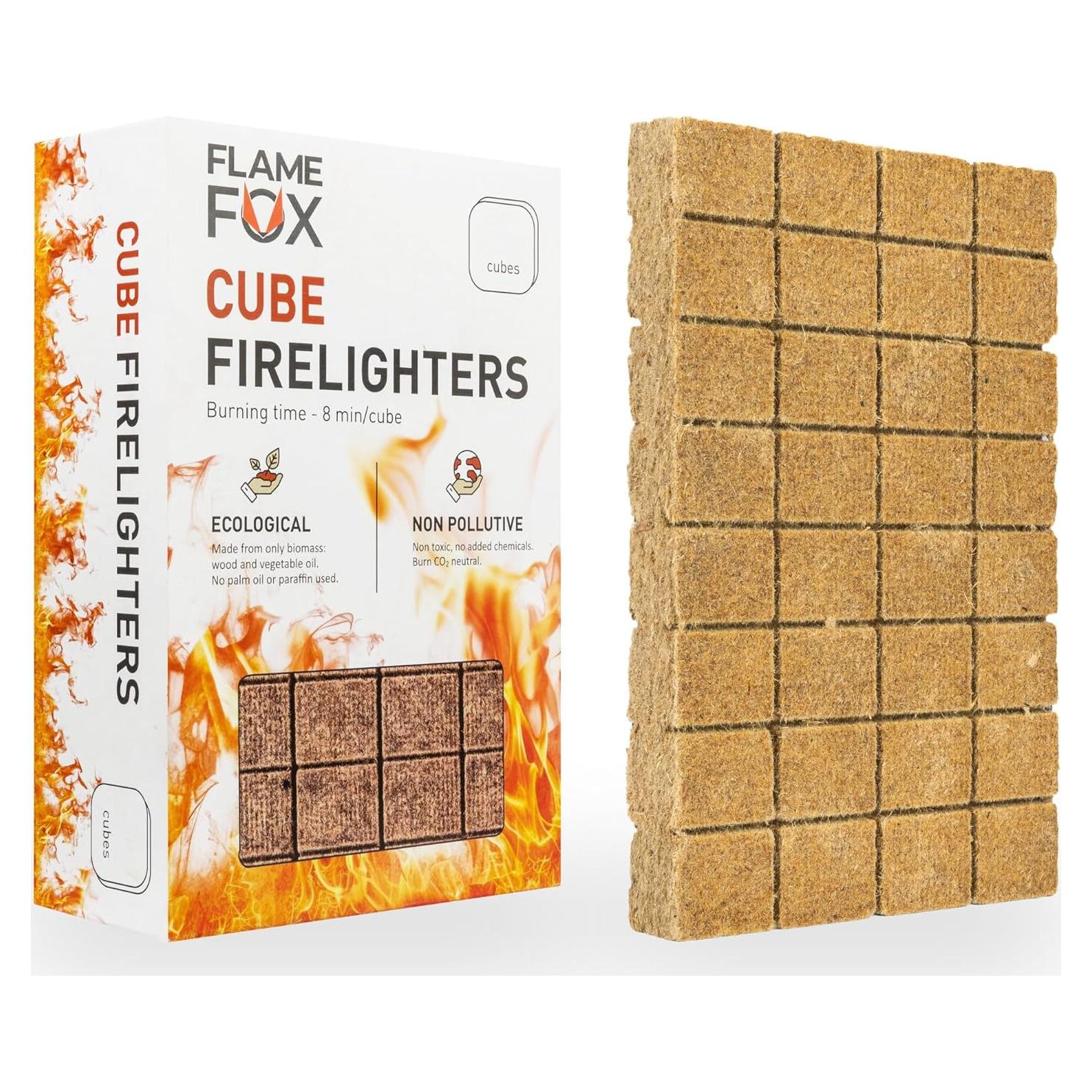 Cubes de Fuego Flamefox 320pcs - Encendedor Rápido y Ecológico