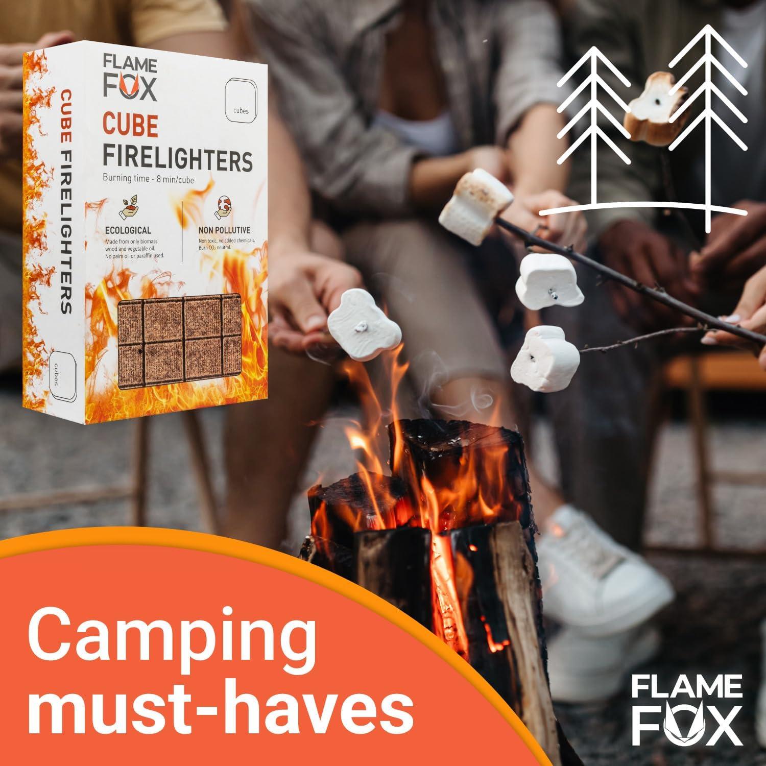 Cubes de Fuego Flamefox 320pcs - Encendedor Rápido y Ecológico