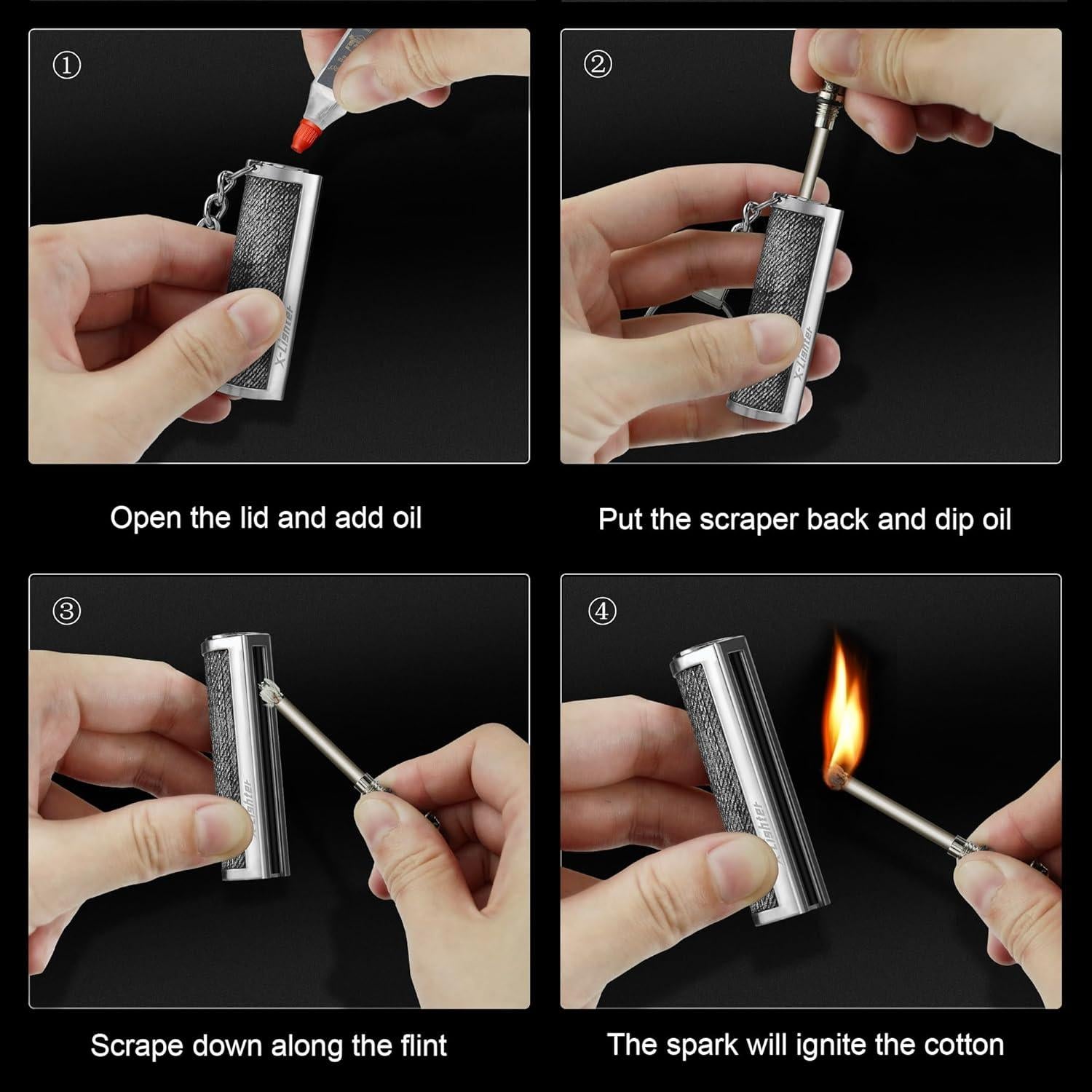 Cerilla Permanente x-lighter León - Encendedor a Prueba de Agua