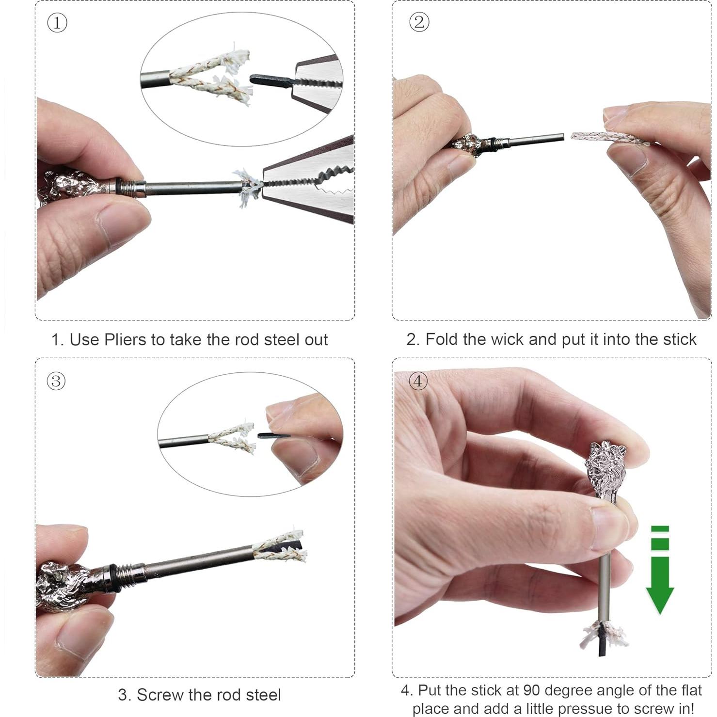 Cerilla Permanente x-lighter León - Encendedor a Prueba de Agua