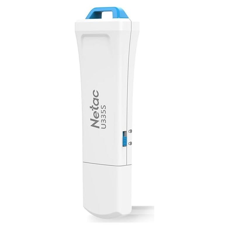 Netac 128GB USB 3.2 Flash Drive 90MB/s U335S Blanco/Azul
