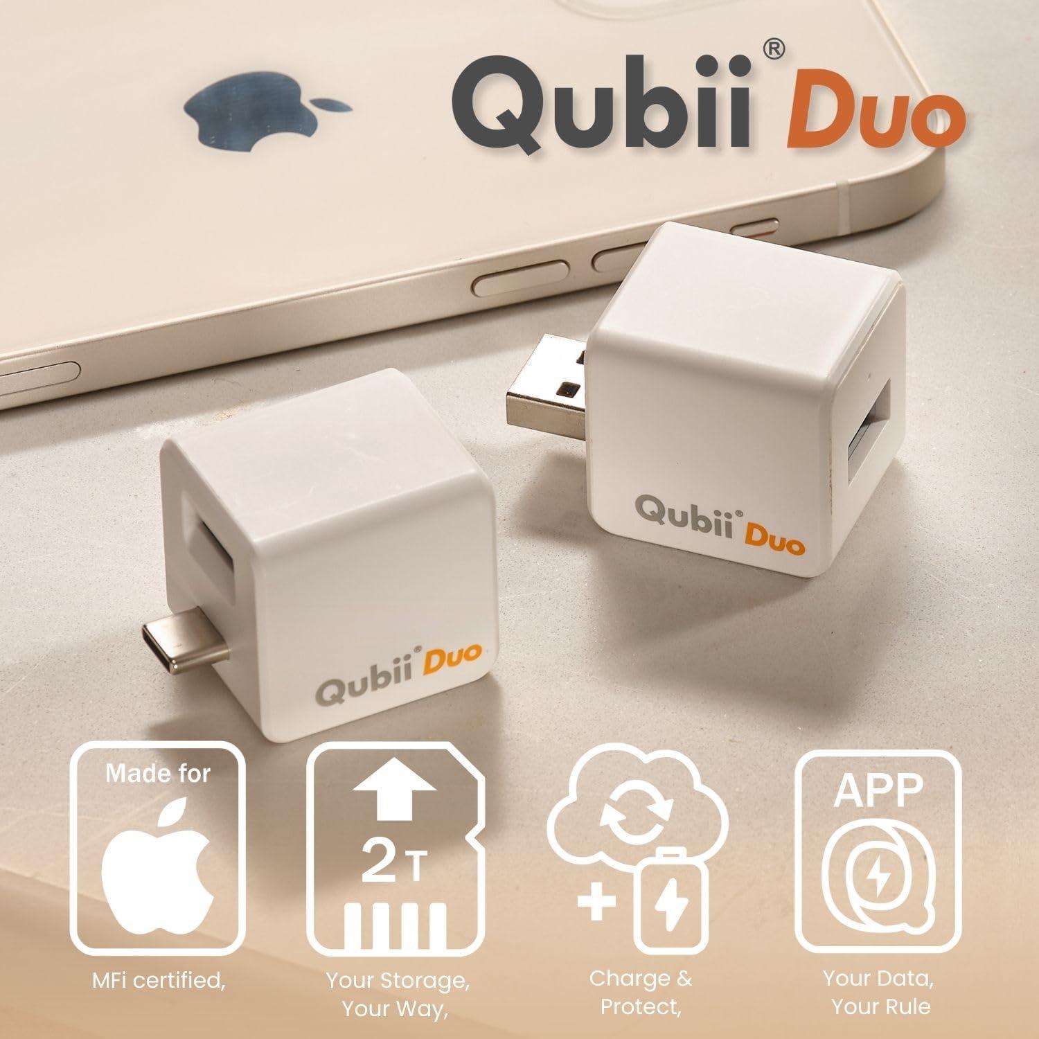 MAKTAR Qubii Duo USB-C 128GB: Almacenamiento y Carga iPhone
