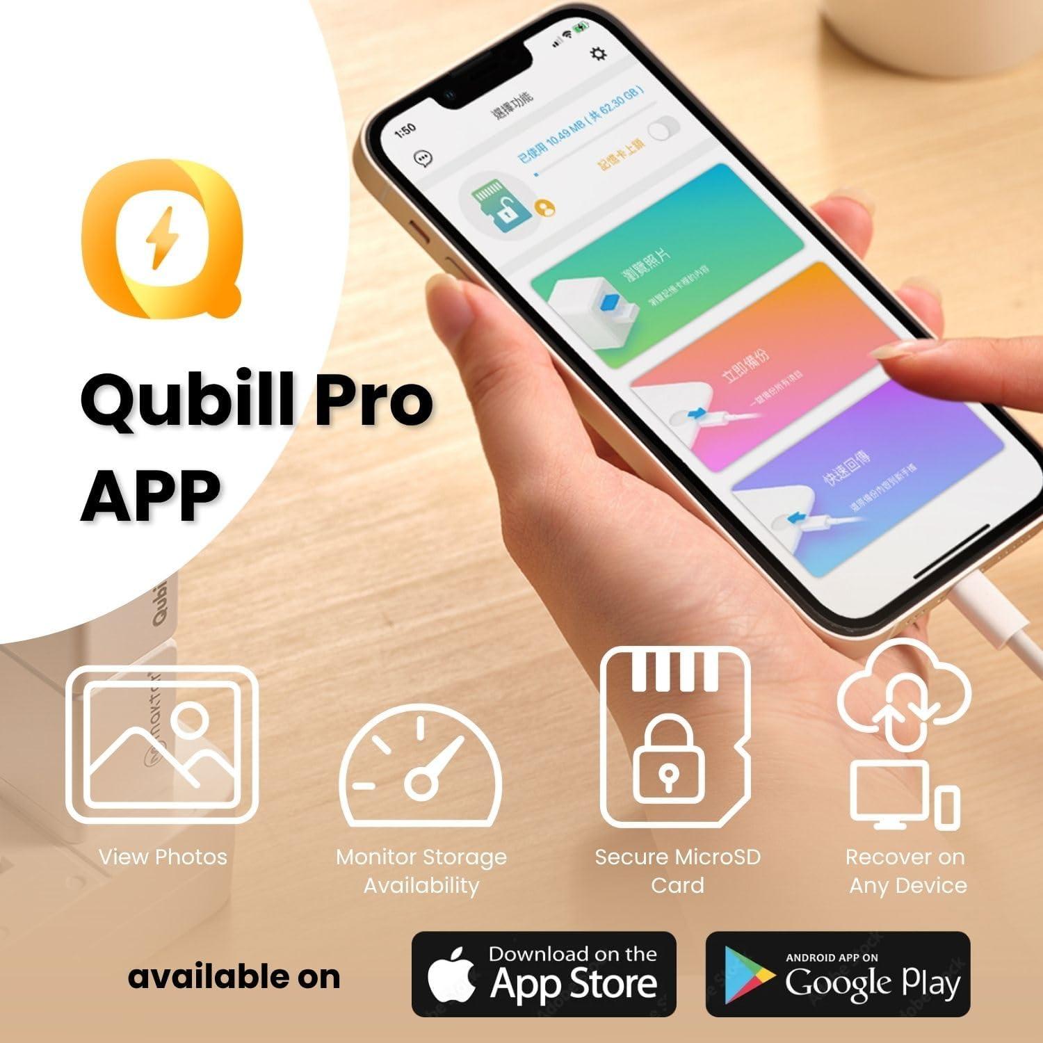 MAKTAR Qubii Duo USB-C 128GB Respaldo Automático iPhone