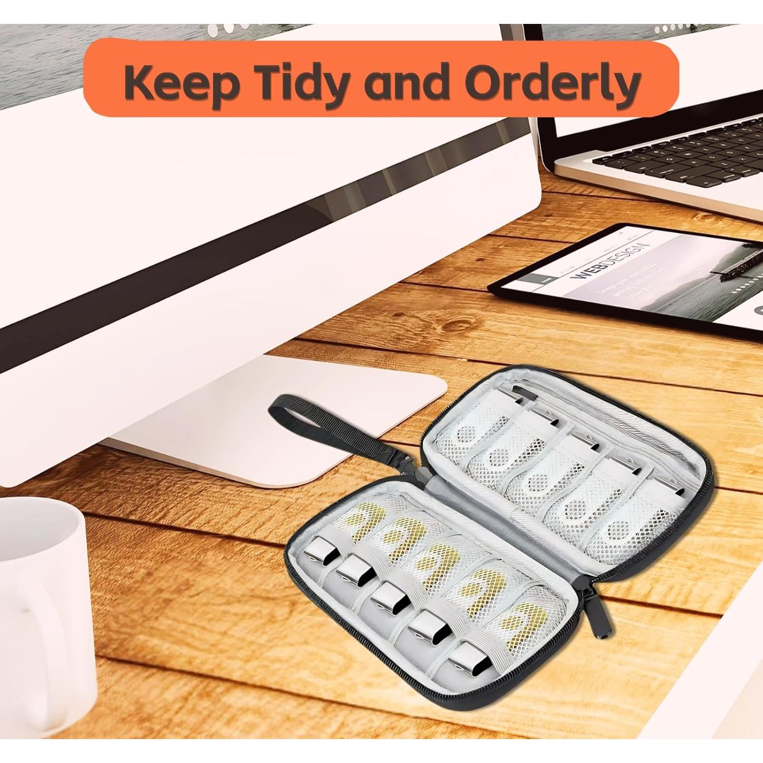 Funda Organizador USB Zealearn 10 Slots Negro para Flash Drive