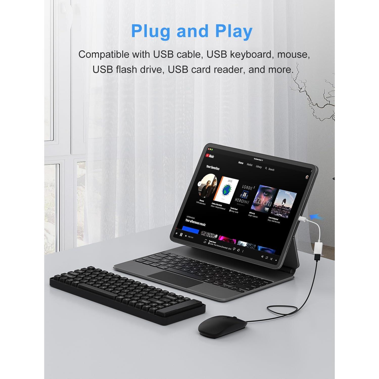 Adaptador USB C a USB 3.0 Mepsies 5Gbps Blanco