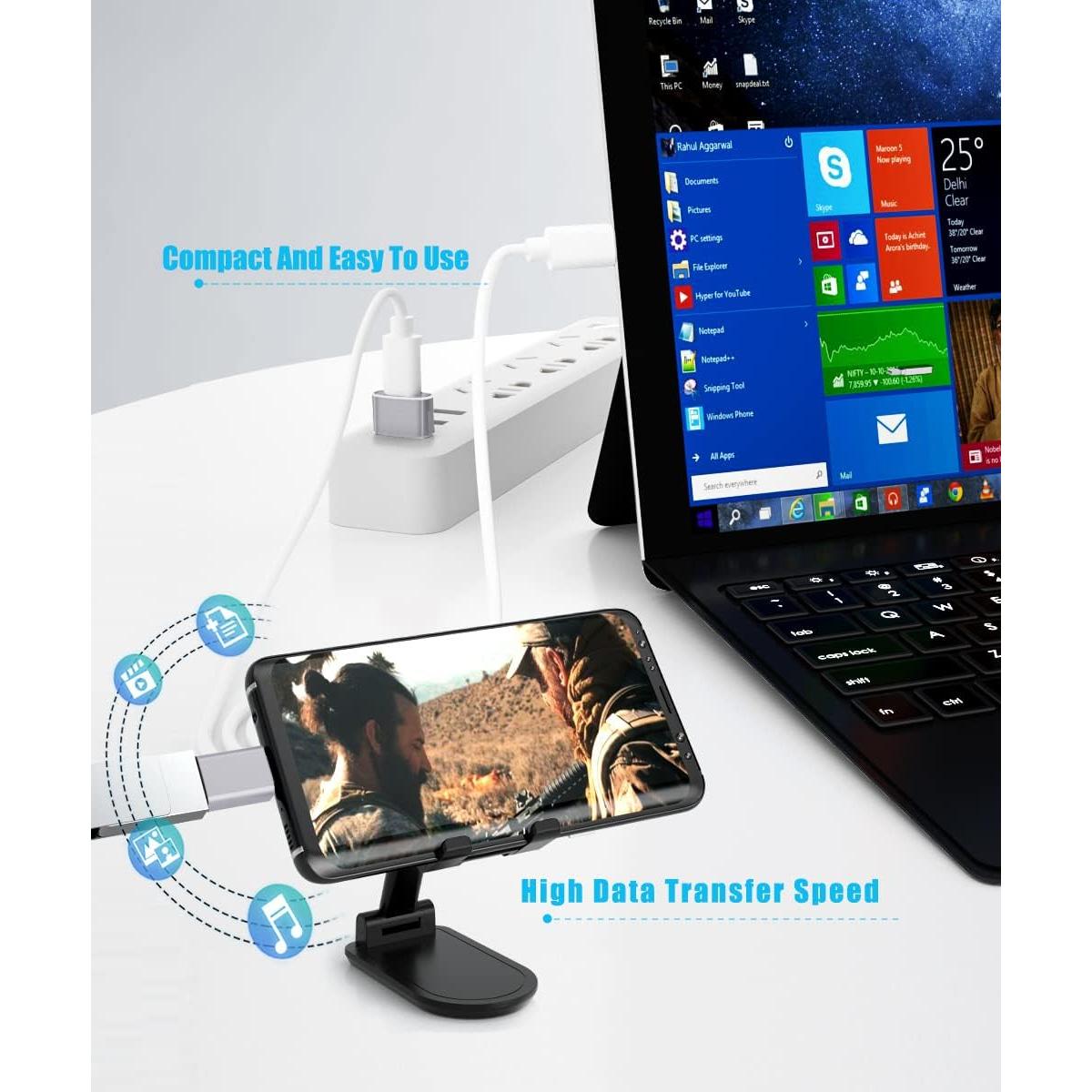 Adaptador USB a USB-C Basesailor 4P 3.0 Plata