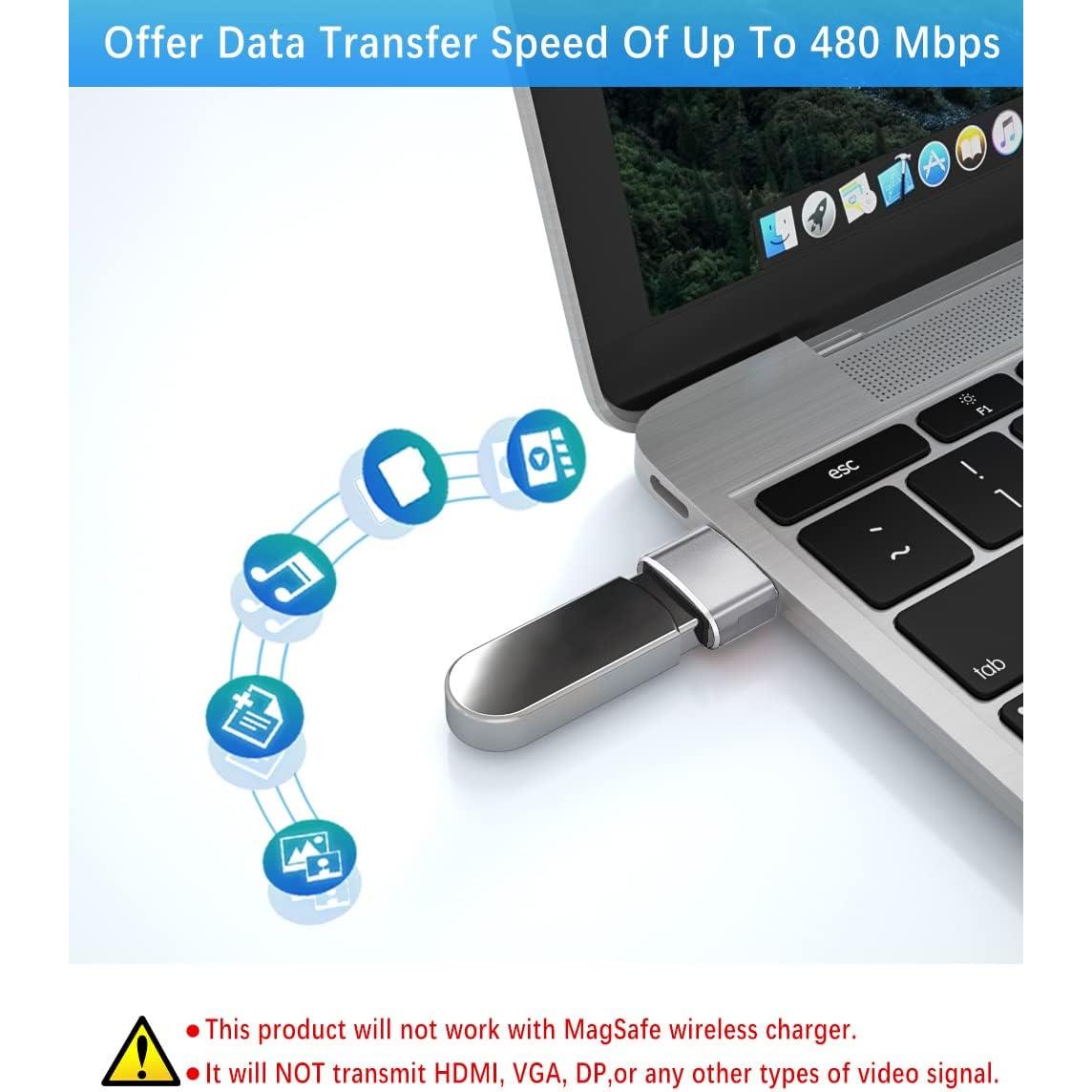 Adaptador USB a USB-C Basesailor 4P 3.0 Plata