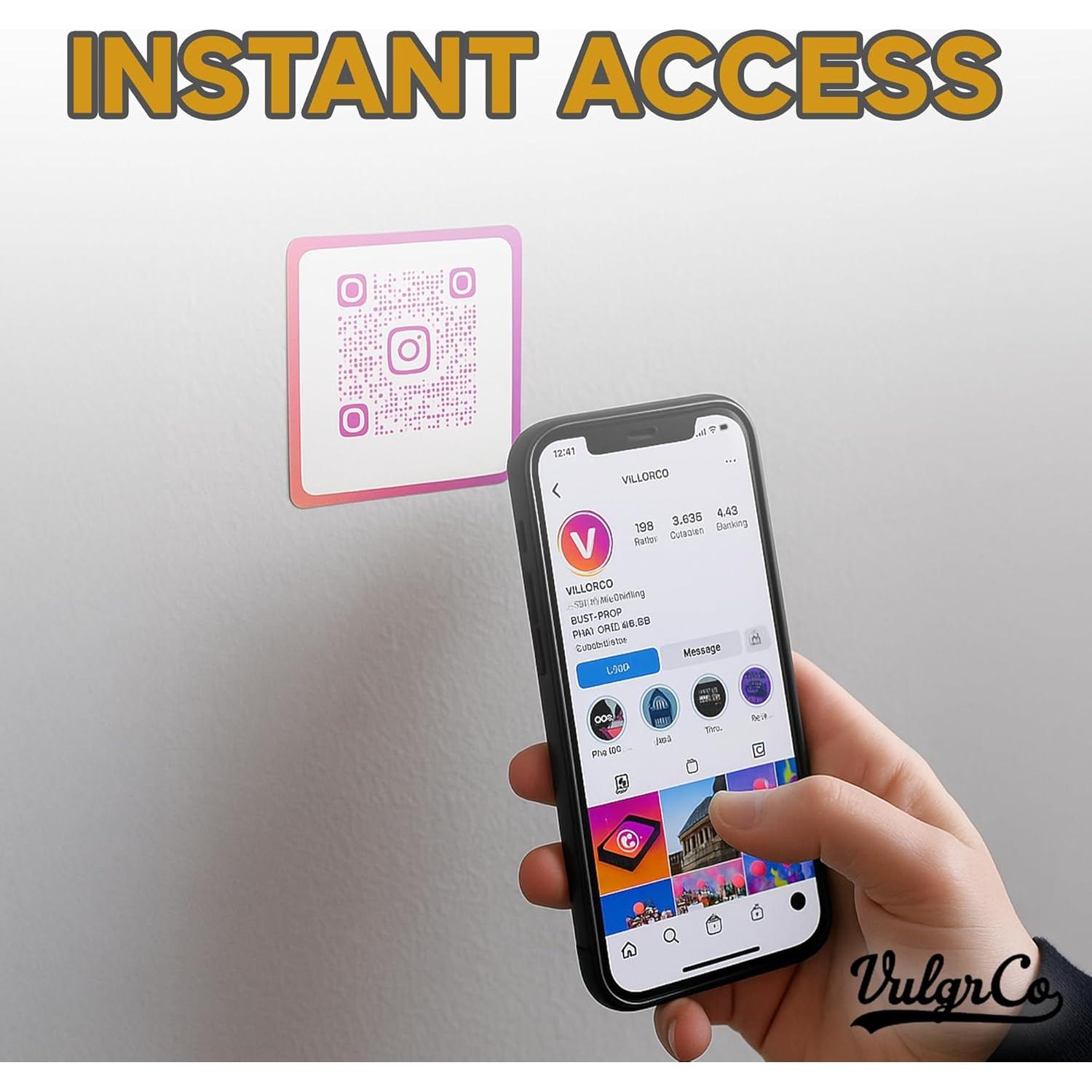 Stickers Personalizados VulgrCo con Código QR - Vinilo Resistente