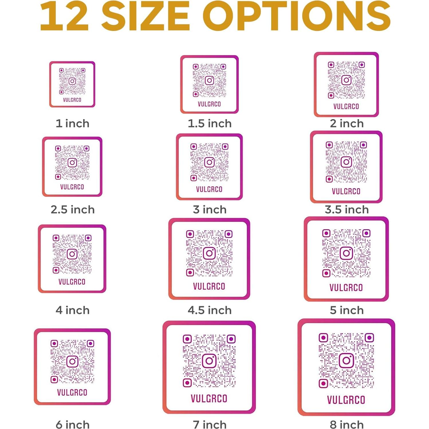 Stickers Personalizados VulgrCo con Código QR - Vinilo Resistente