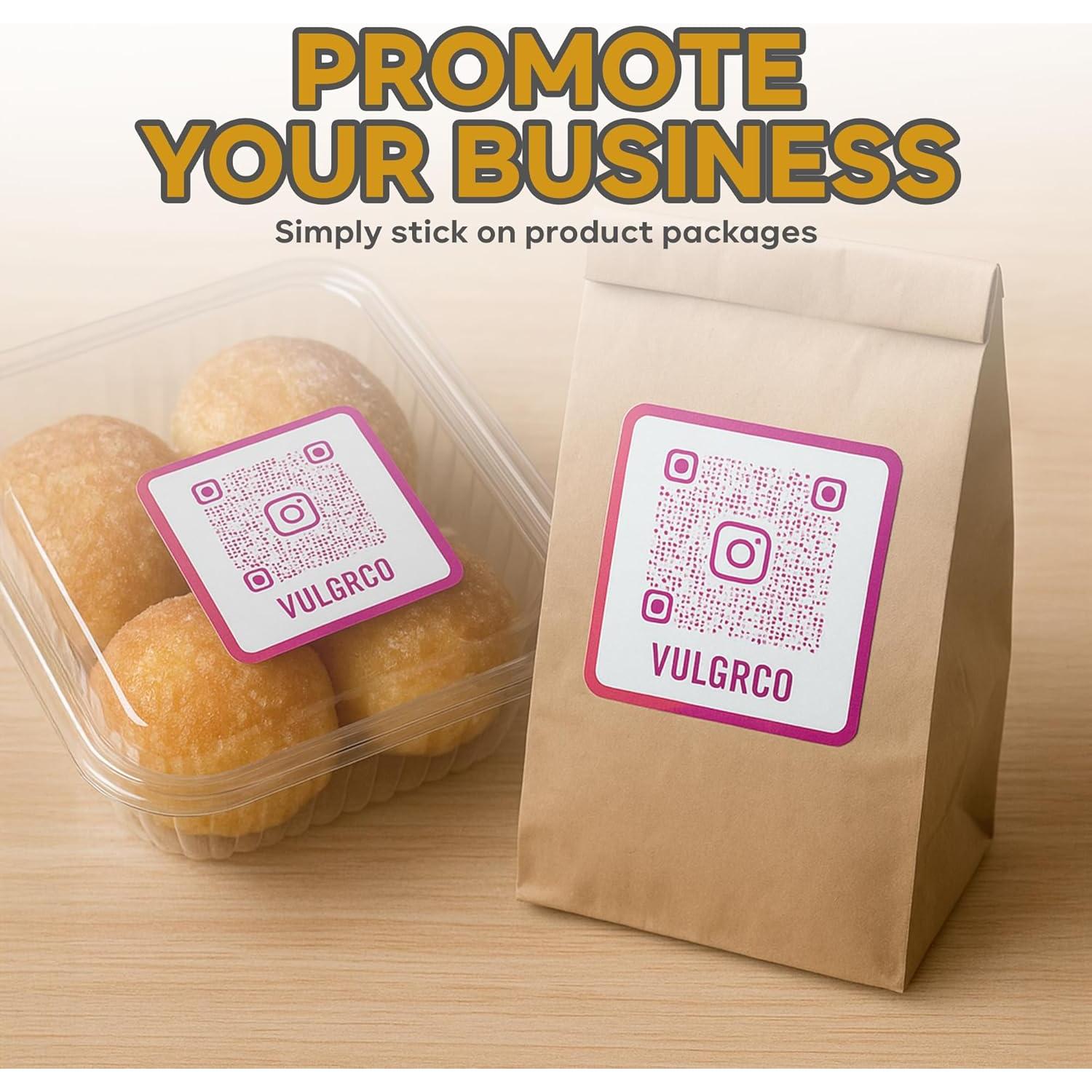 Stickers Personalizados VulgrCo con Código QR - Vinilo Resistente