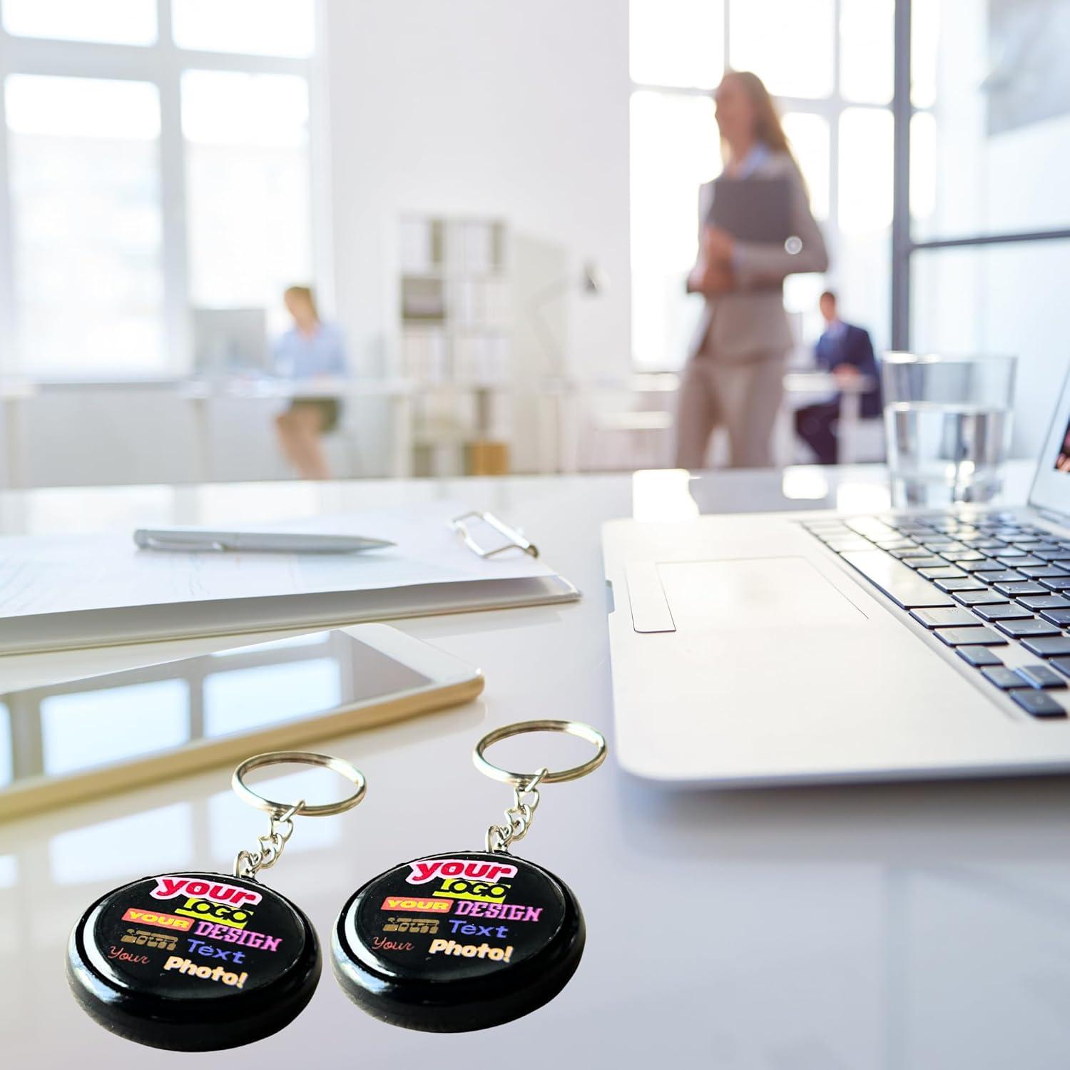 Paquete de 2 llaveros NFC personalizados 3.05 cm - Aluminio