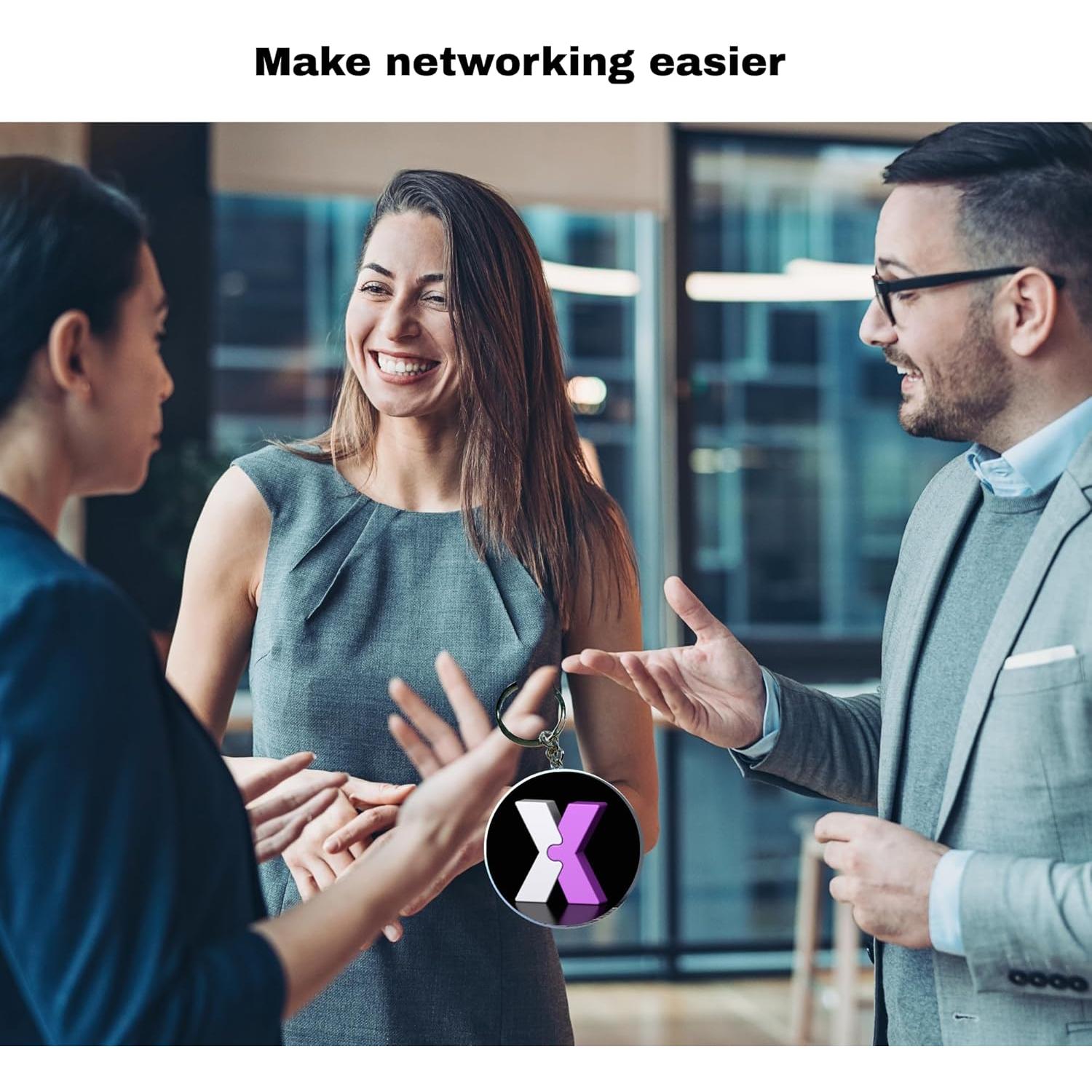 Paquete de 3 llaveros inteligentes NFC personalizados 5.6 cm