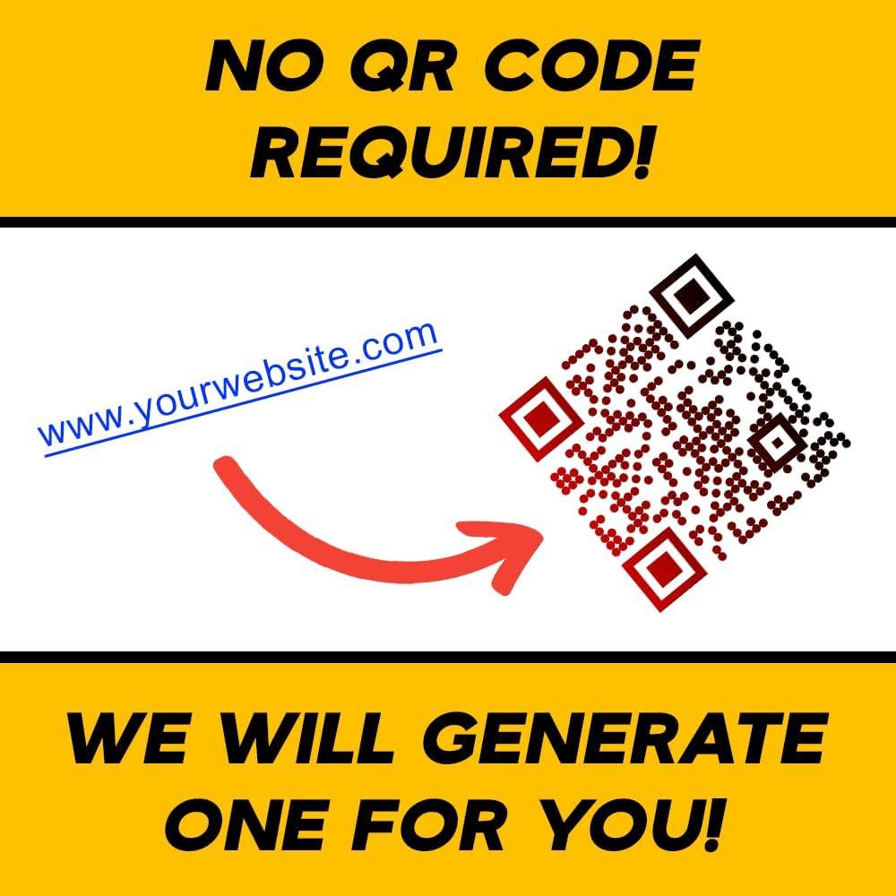 Calcomanías Personalizadas de Código QR VulgrCo - Vinilo Impermeable