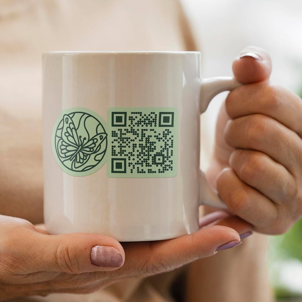 Calcomanías Personalizadas de Código QR VulgrCo - Vinilo Impermeable