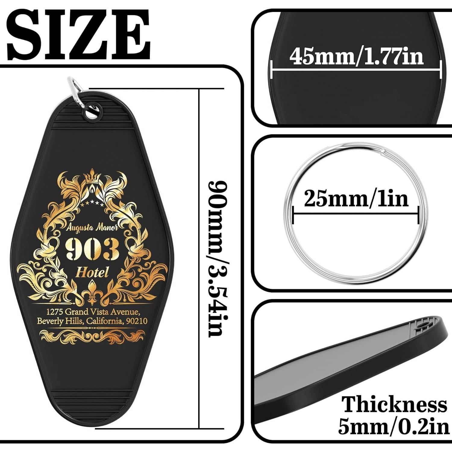 30 Llaveros de Plástico Personalizados Naranja para Hotel