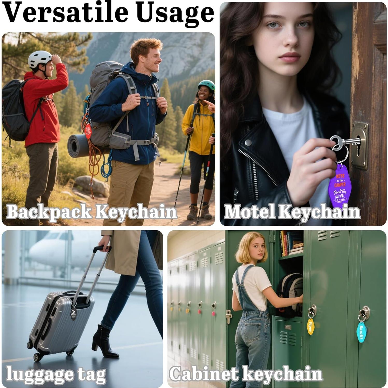 30 Llaveros de Plástico Personalizados Naranja para Hotel