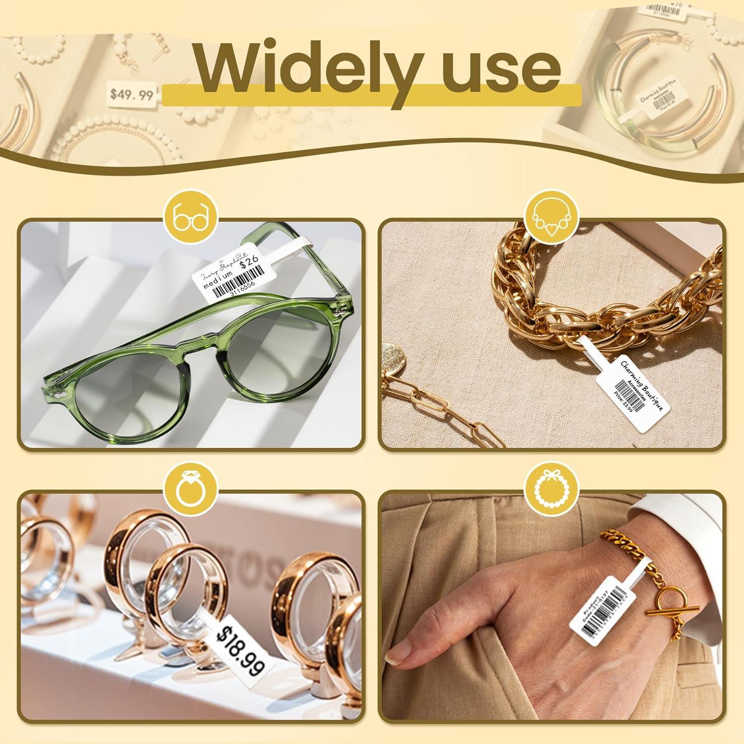 Etiquetas Térmicas Phomemo M110, 100 pcs, 30x25mm, Negro sobre Blanco