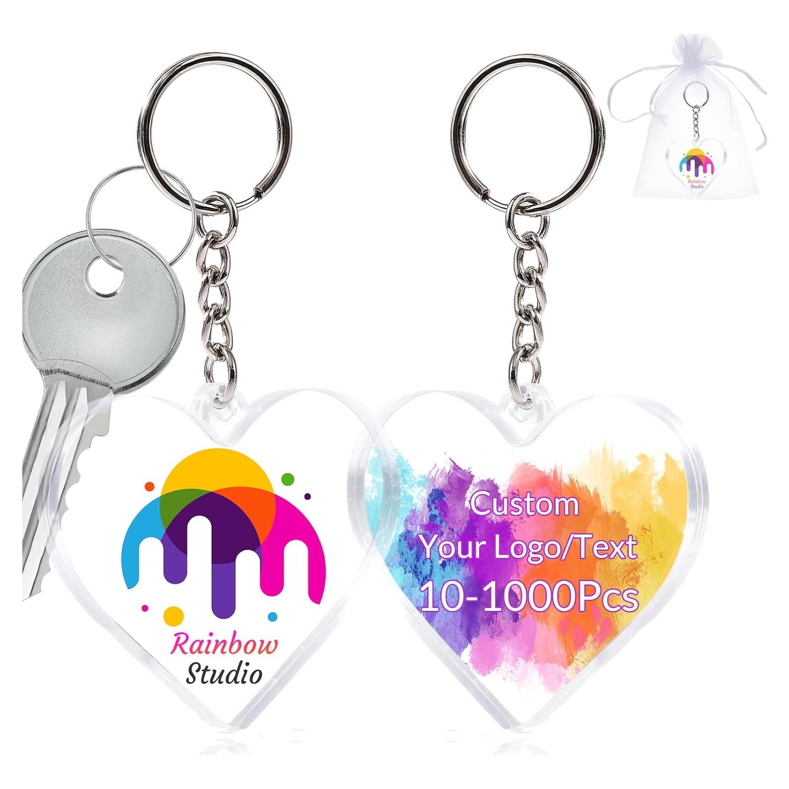 Llavero Personalizado HJX - 1000 Pcs, Acrílico, Formas Variadas