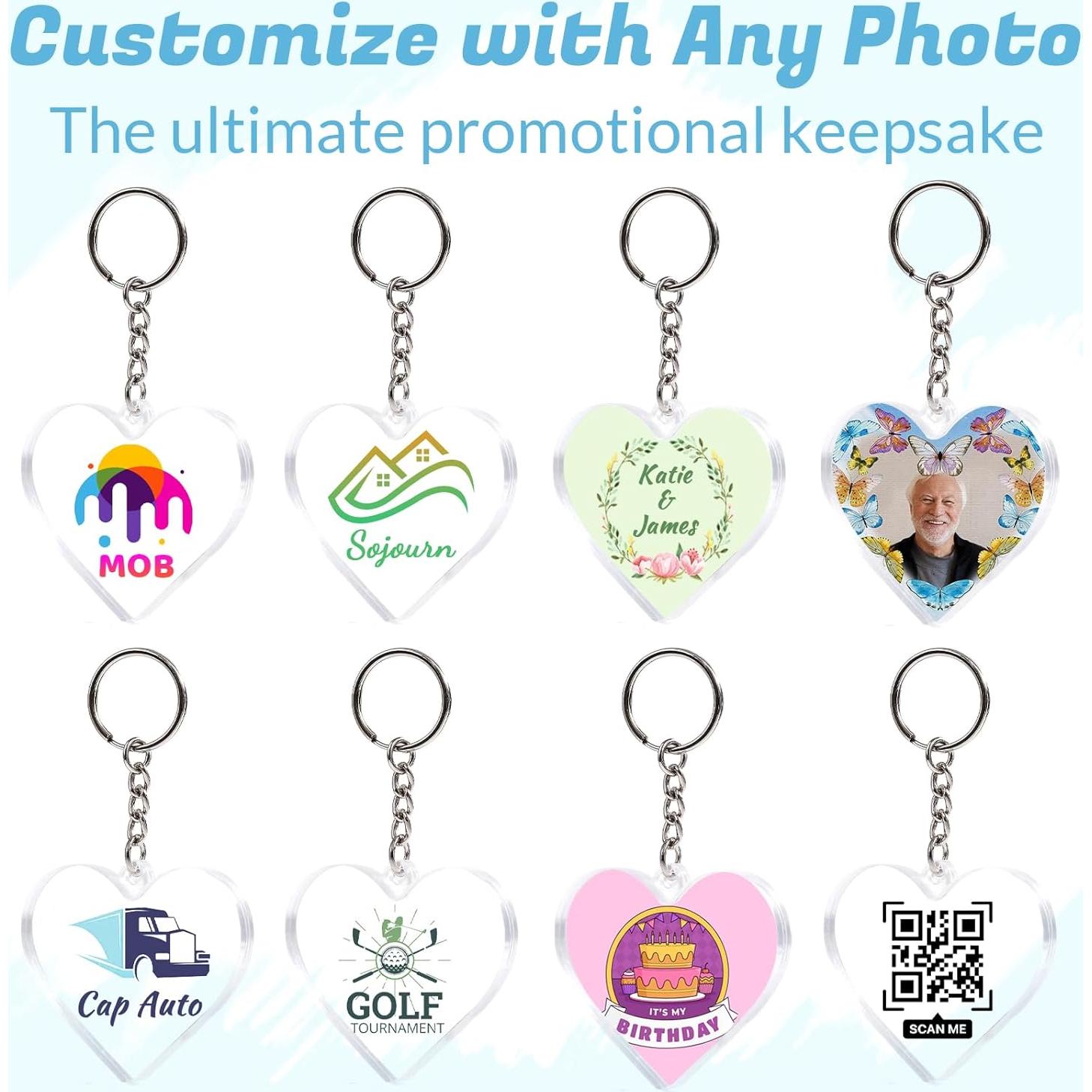 Llavero Personalizado HJX - 1000 Pcs, Acrílico, Formas Variadas