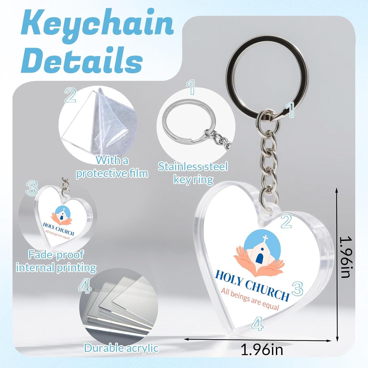 Llavero Personalizado HJX - 1000 Pcs, Acrílico, Formas Variadas