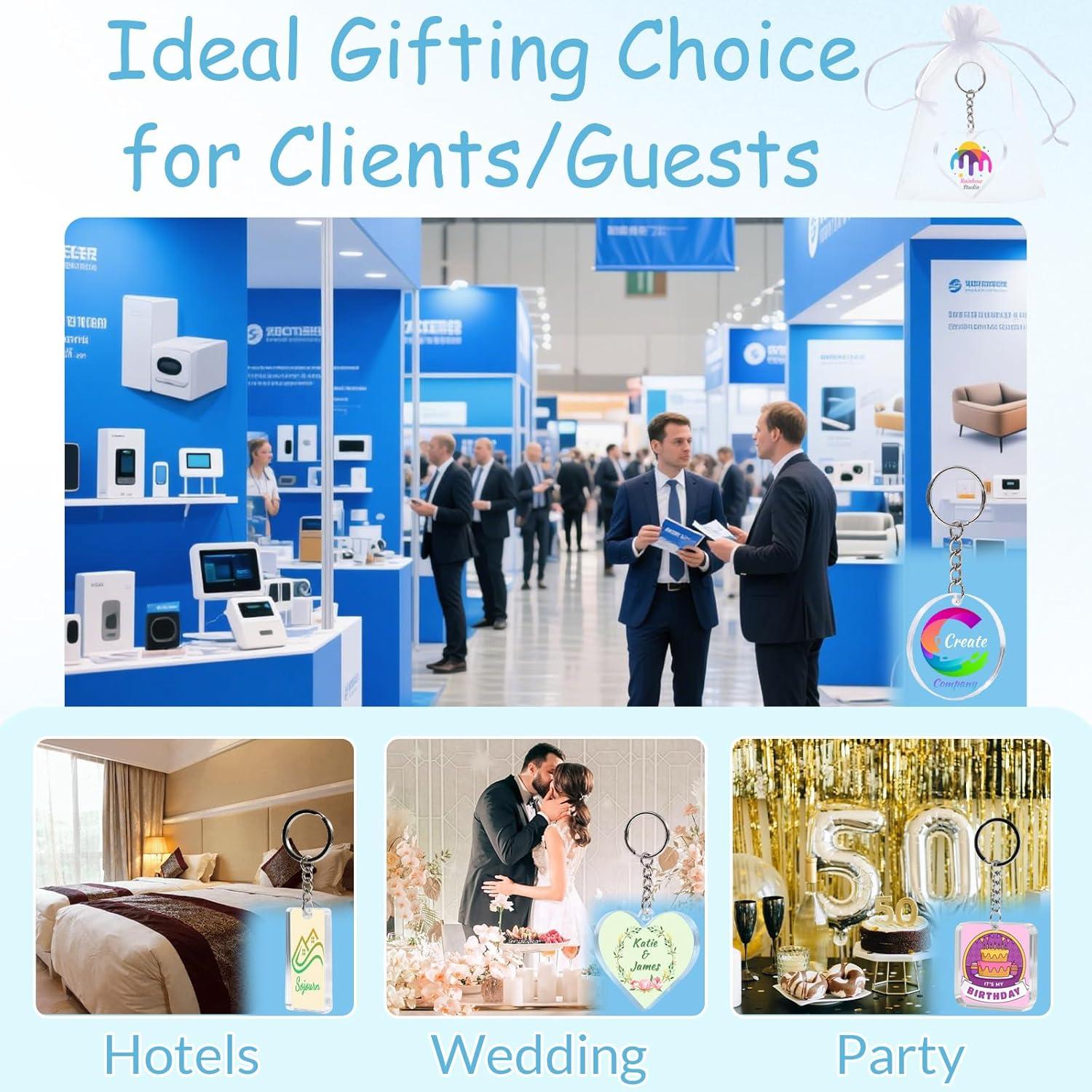 Llavero Personalizado HJX - 1000 Pcs, Acrílico, Formas Variadas