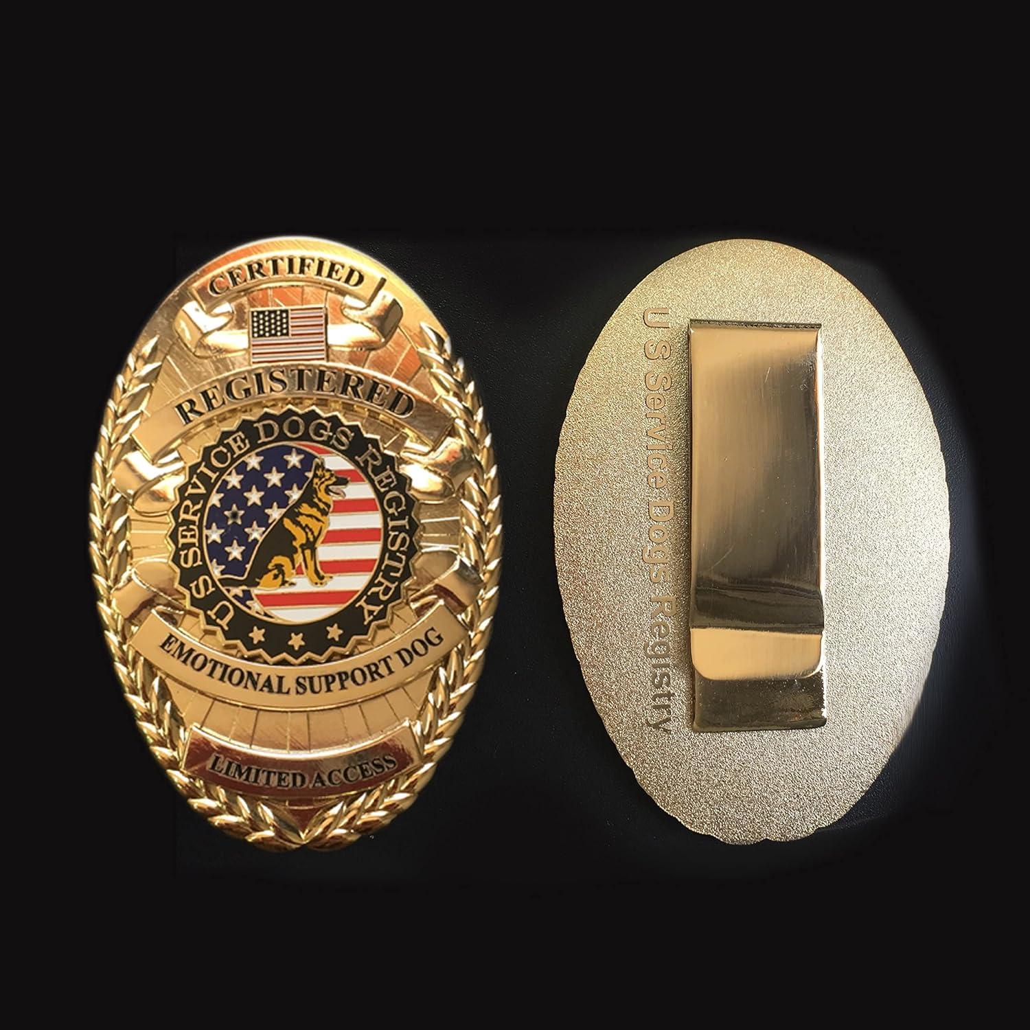 Insignia y Cartera de Cuero Just 4 Paws con 2 Tarjetas QR