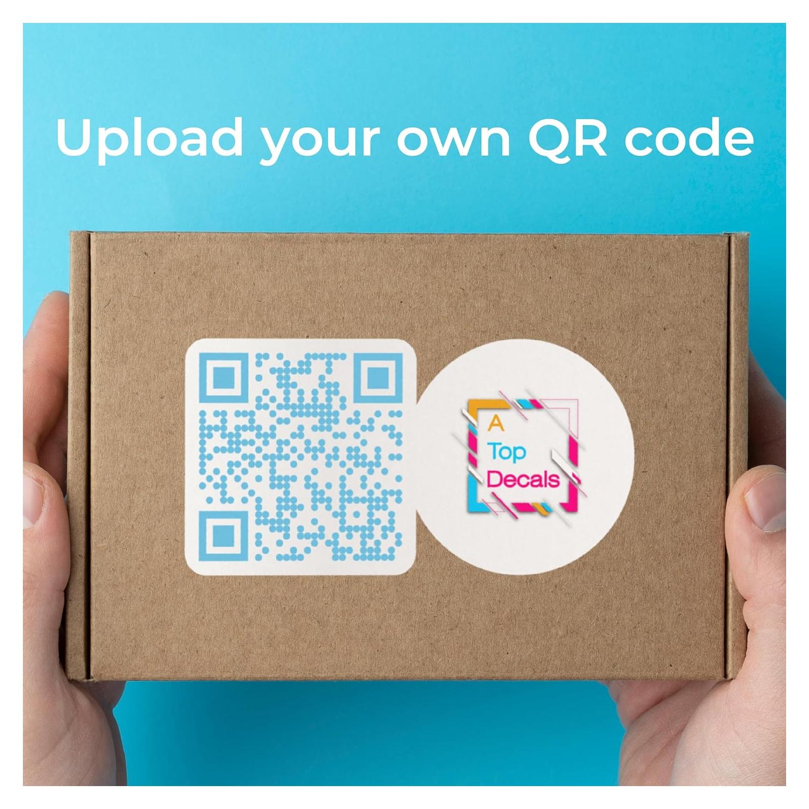 Etiquetas de Código QR Personalizadas A TOP DESIGN - Resistentes UV