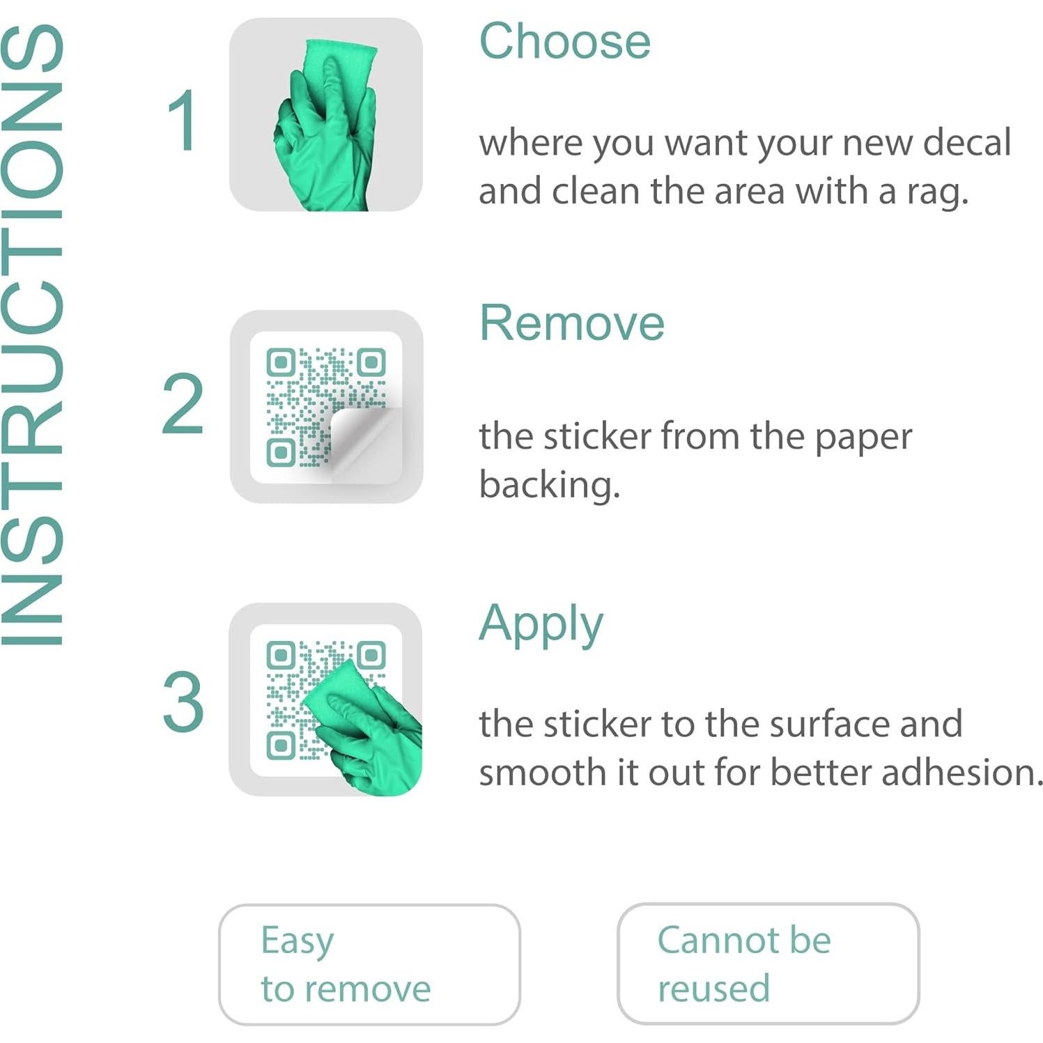 Pegatinas de Código QR Personalizadas PALITRA - Vinilo Resistente