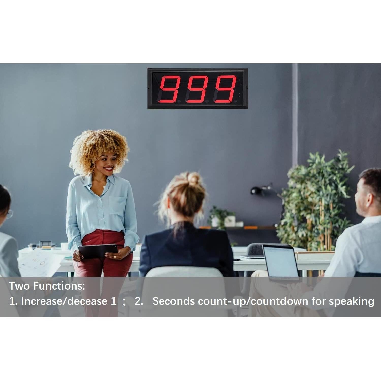 Contador de Vueltas Digital Ledbrigym 33cm Control Remoto