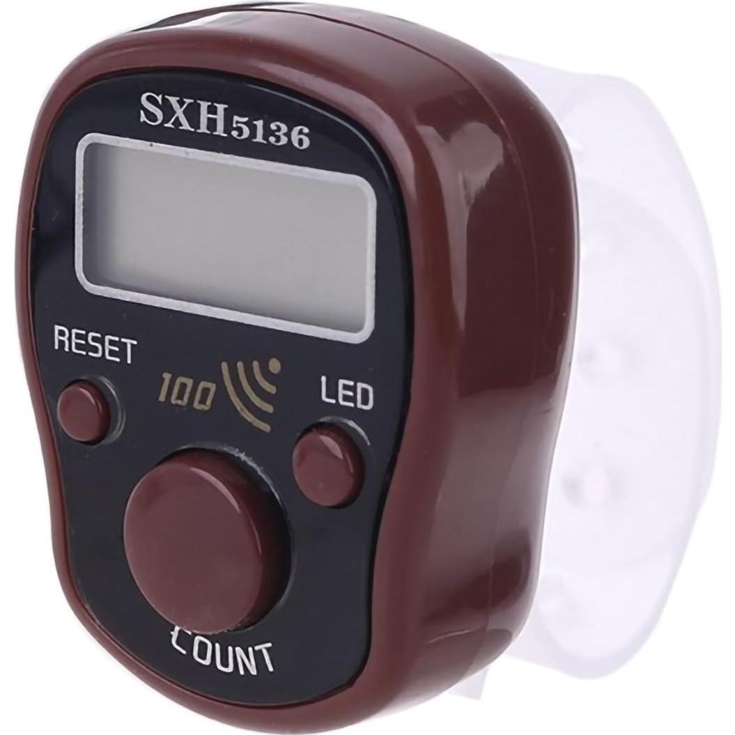 Contador Digital de Dedo PHONEX con Beep - Marrón