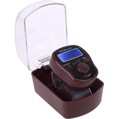 Contador Digital de Dedo PHONEX con Beep - Marrón