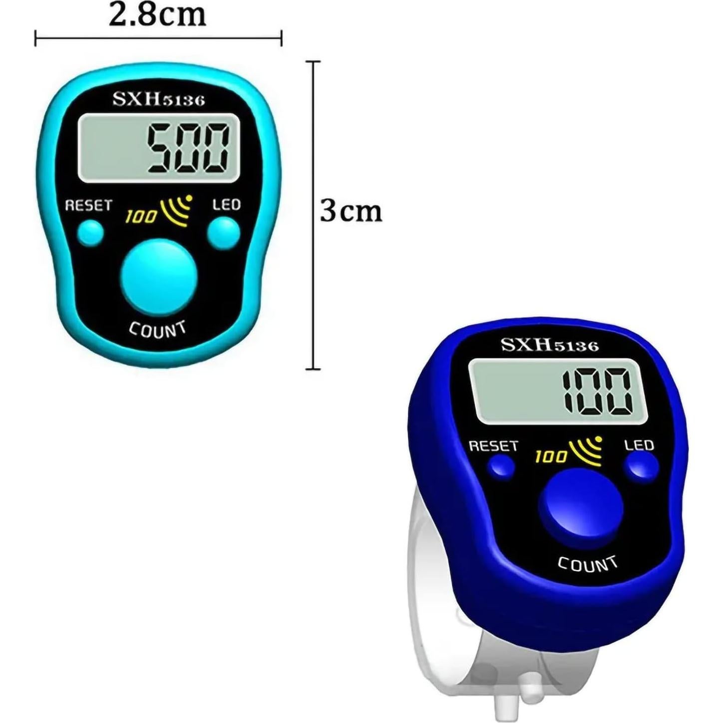 Contador Digital de Dedo PHONEX con Beep - Marrón