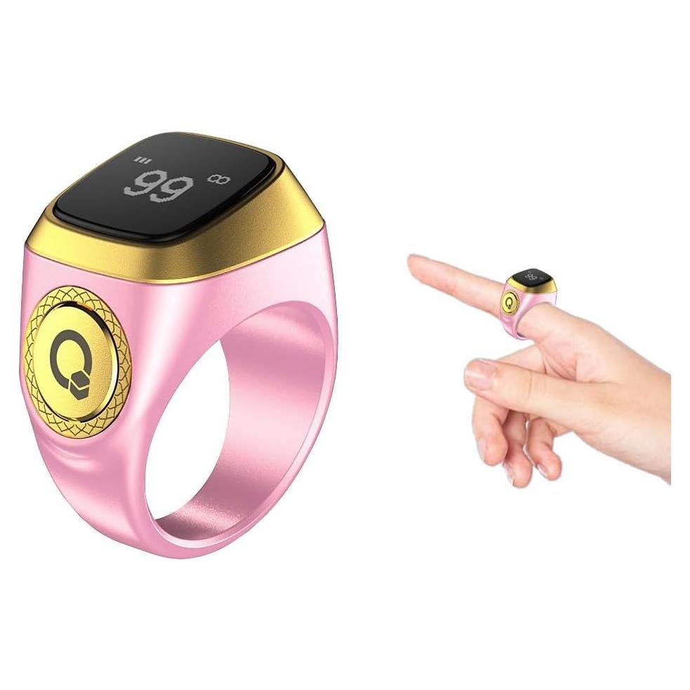 Contador de Anillo Inteligente Kellegour 20mm Rosa con Vibración