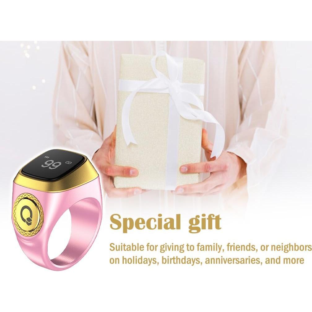 Contador de Anillo Inteligente Kellegour 20mm Rosa con Vibración