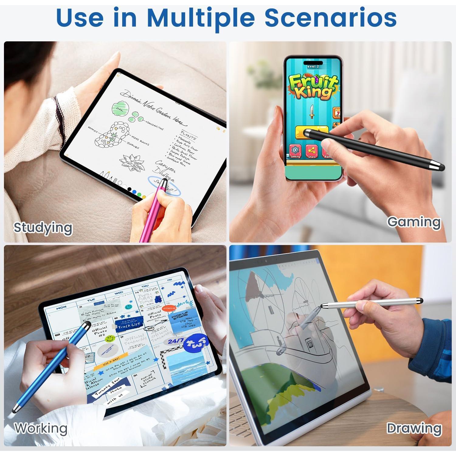 Bolígrafos Stylus Universales 10 Piezas Alta Precisión