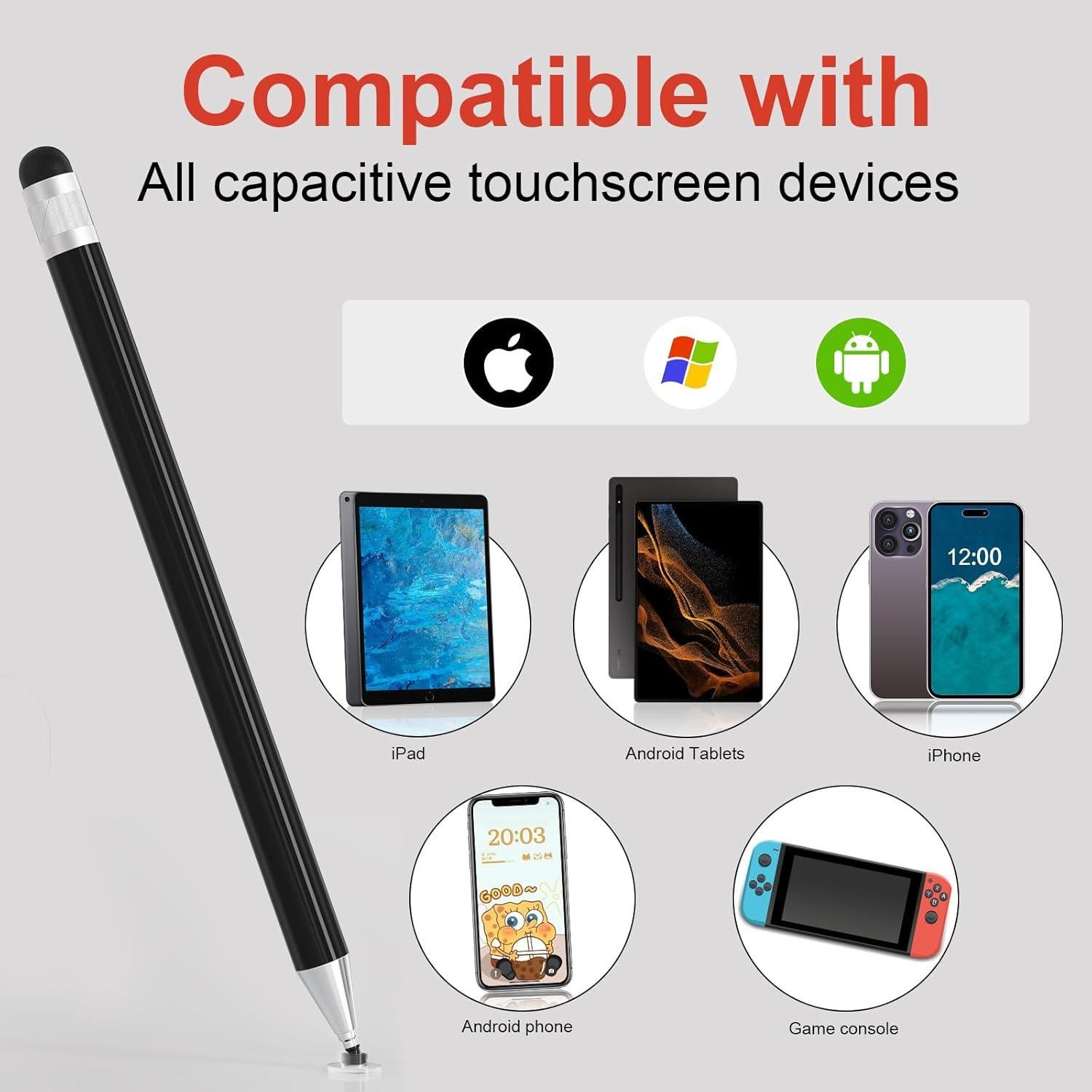 Stylus Magnético Universal SSS·GRGB para Pantallas Táctiles