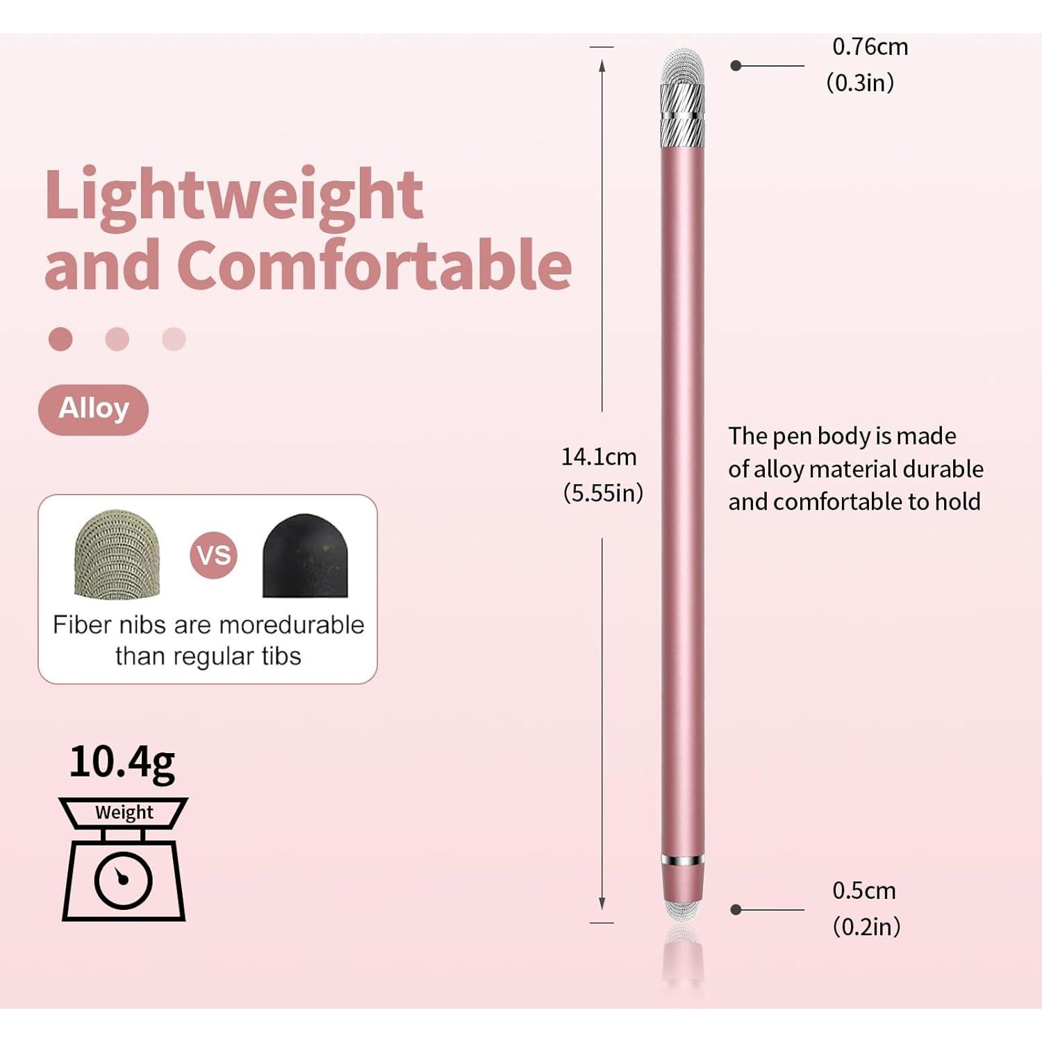 5 Bolígrafos Stylus 2-en-1 YITIAOXIAOYU Alta Precisión