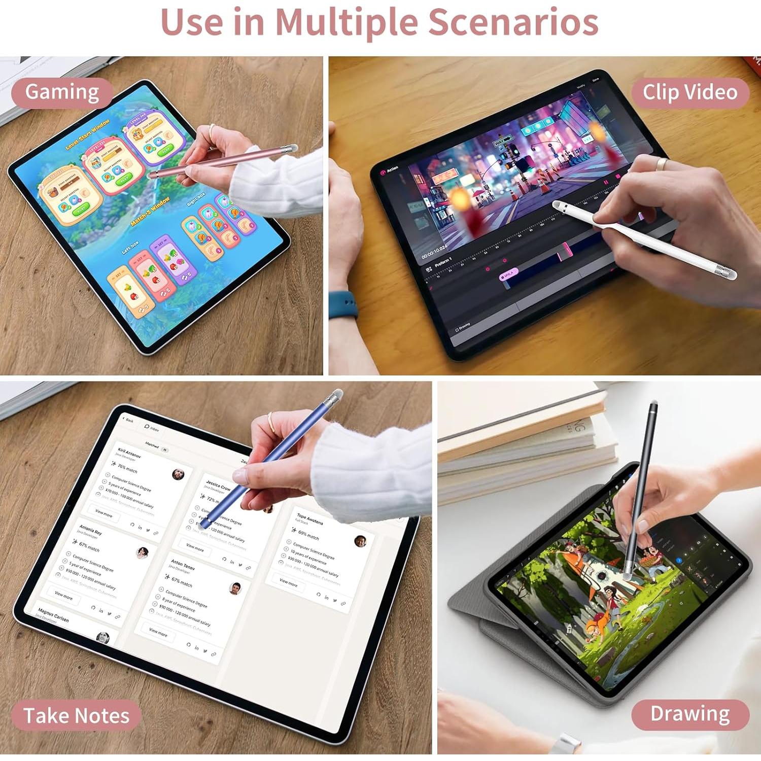 5 Bolígrafos Stylus 2-en-1 YITIAOXIAOYU Alta Precisión
