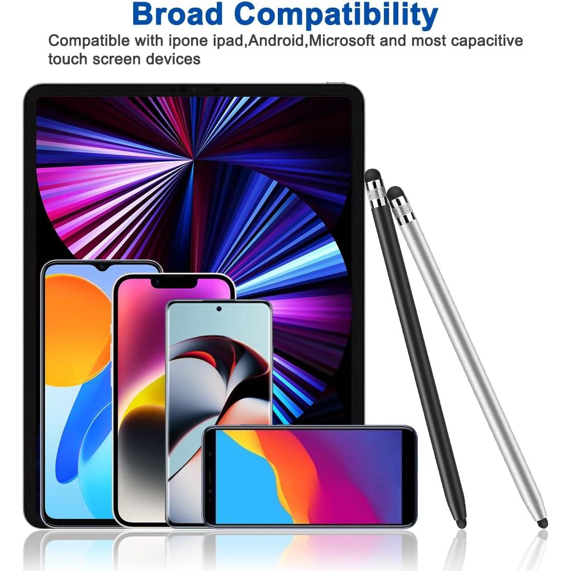 Paquete de 2 bolígrafos stylus IOUALEY para pantallas táctiles