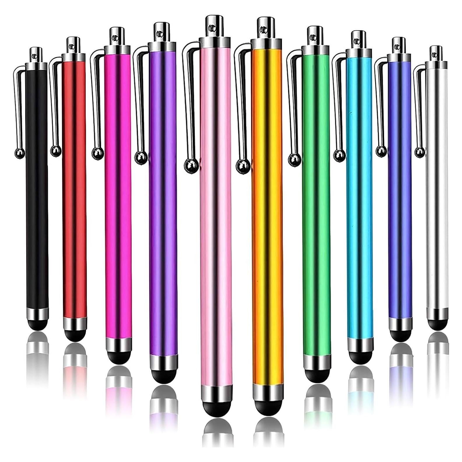 Bolígrafo Stylus IC ICLOVER 10PCS Metal para Pantallas Táctiles
