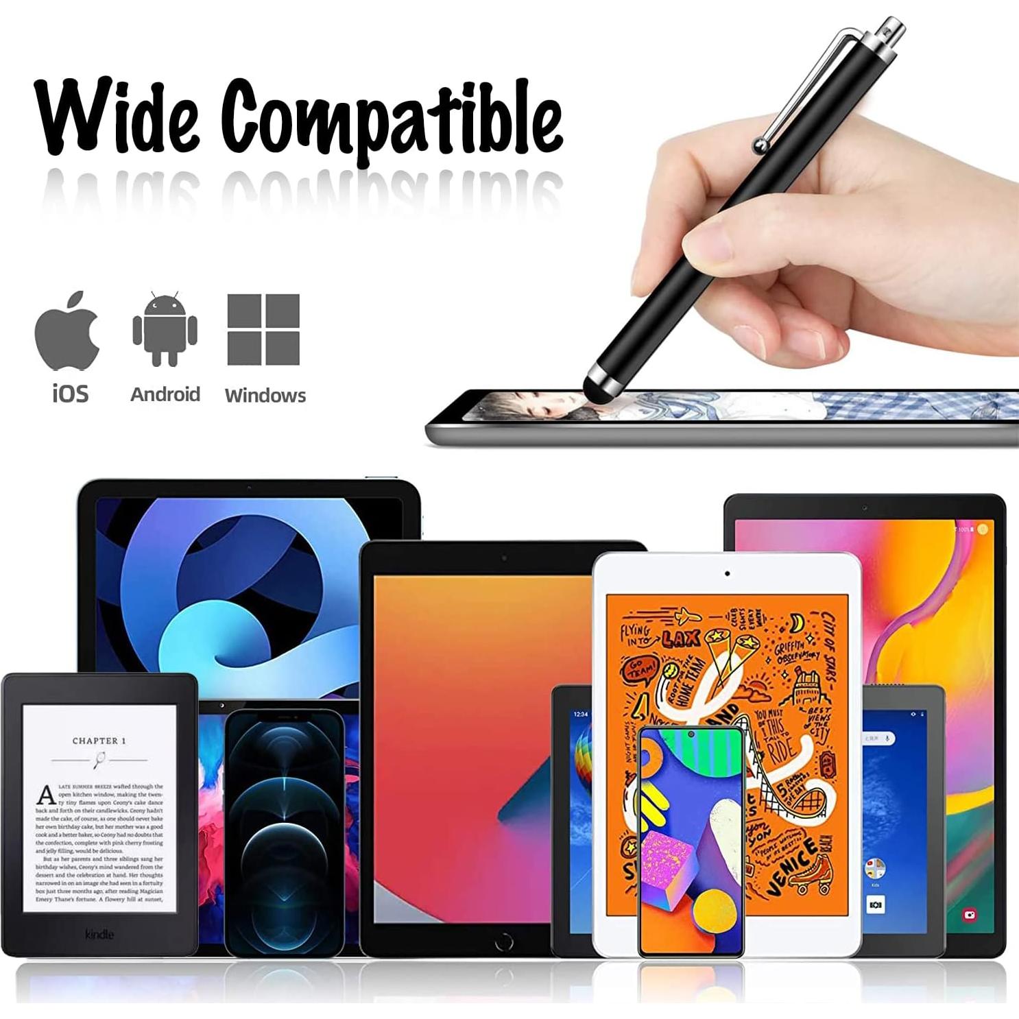 Bolígrafo Stylus IC ICLOVER 10PCS Metal para Pantallas Táctiles