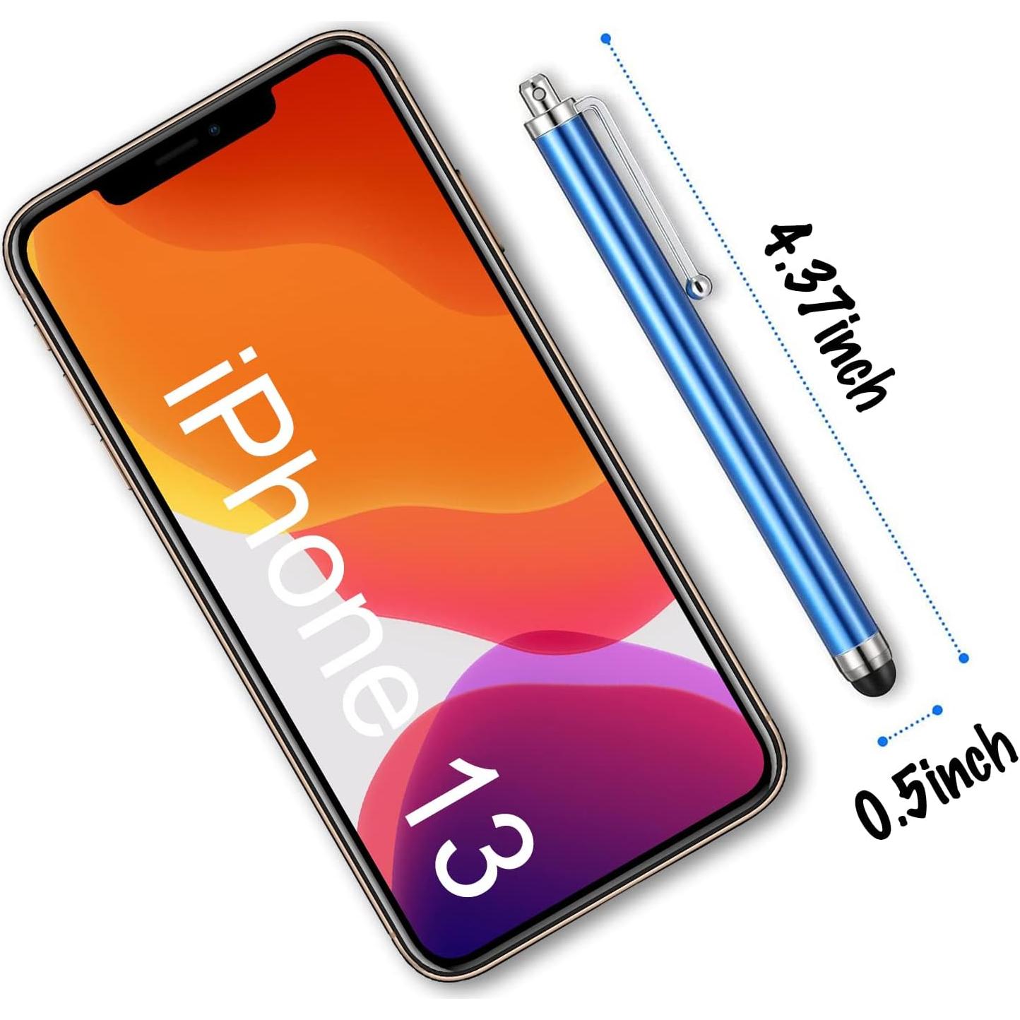 Bolígrafo Stylus IC ICLOVER 10PCS Metal para Pantallas Táctiles