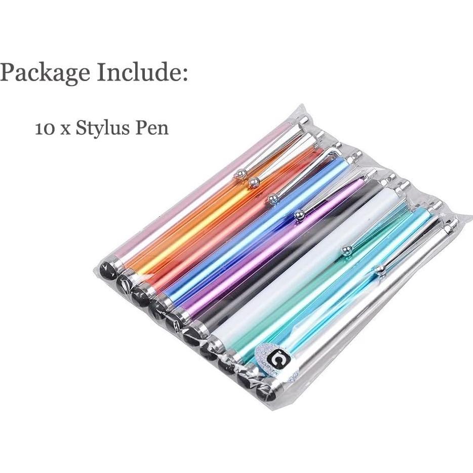 Bolígrafo Stylus IC ICLOVER 10PCS Metal para Pantallas Táctiles