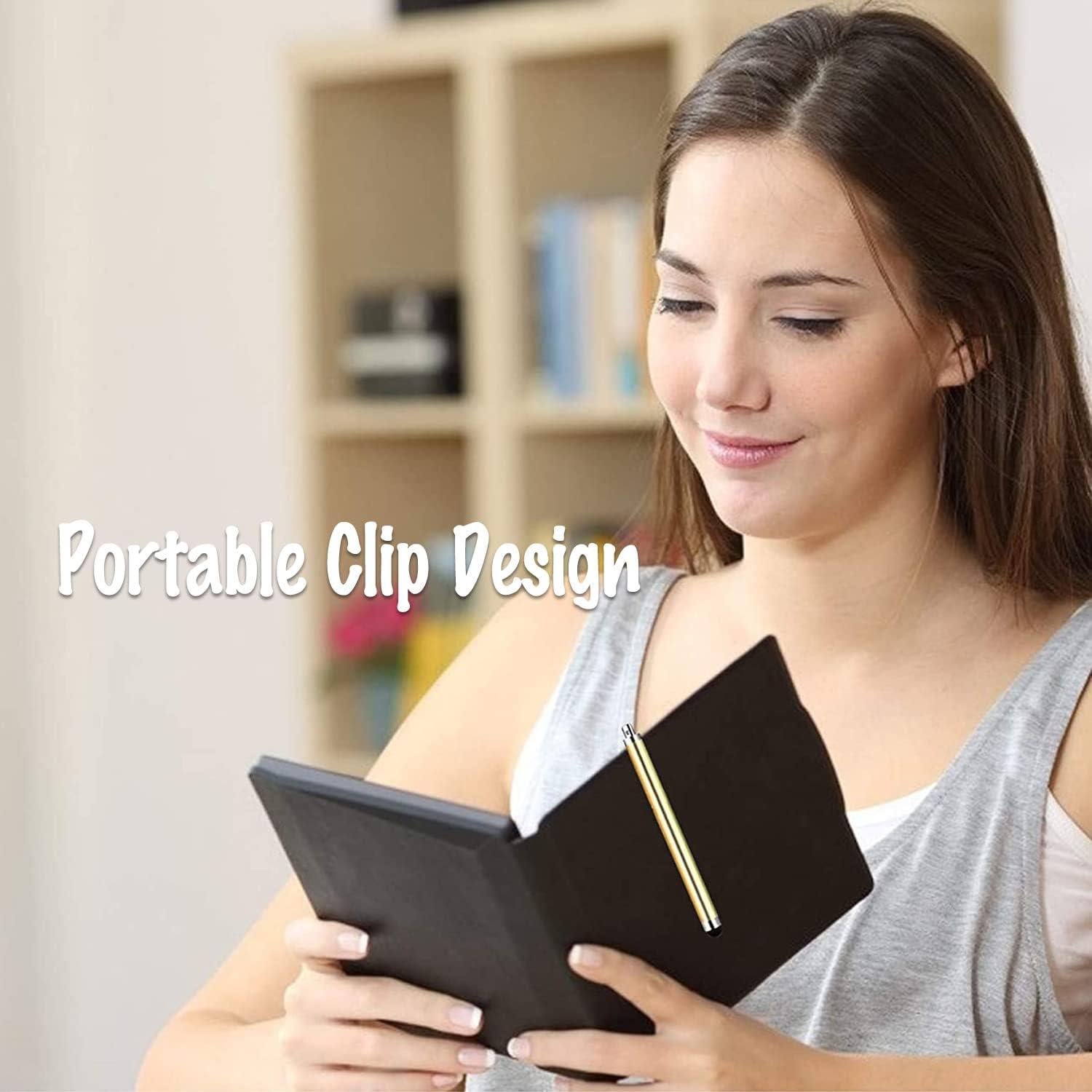 Bolígrafo Stylus IC ICLOVER 10PCS Metal para Pantallas Táctiles