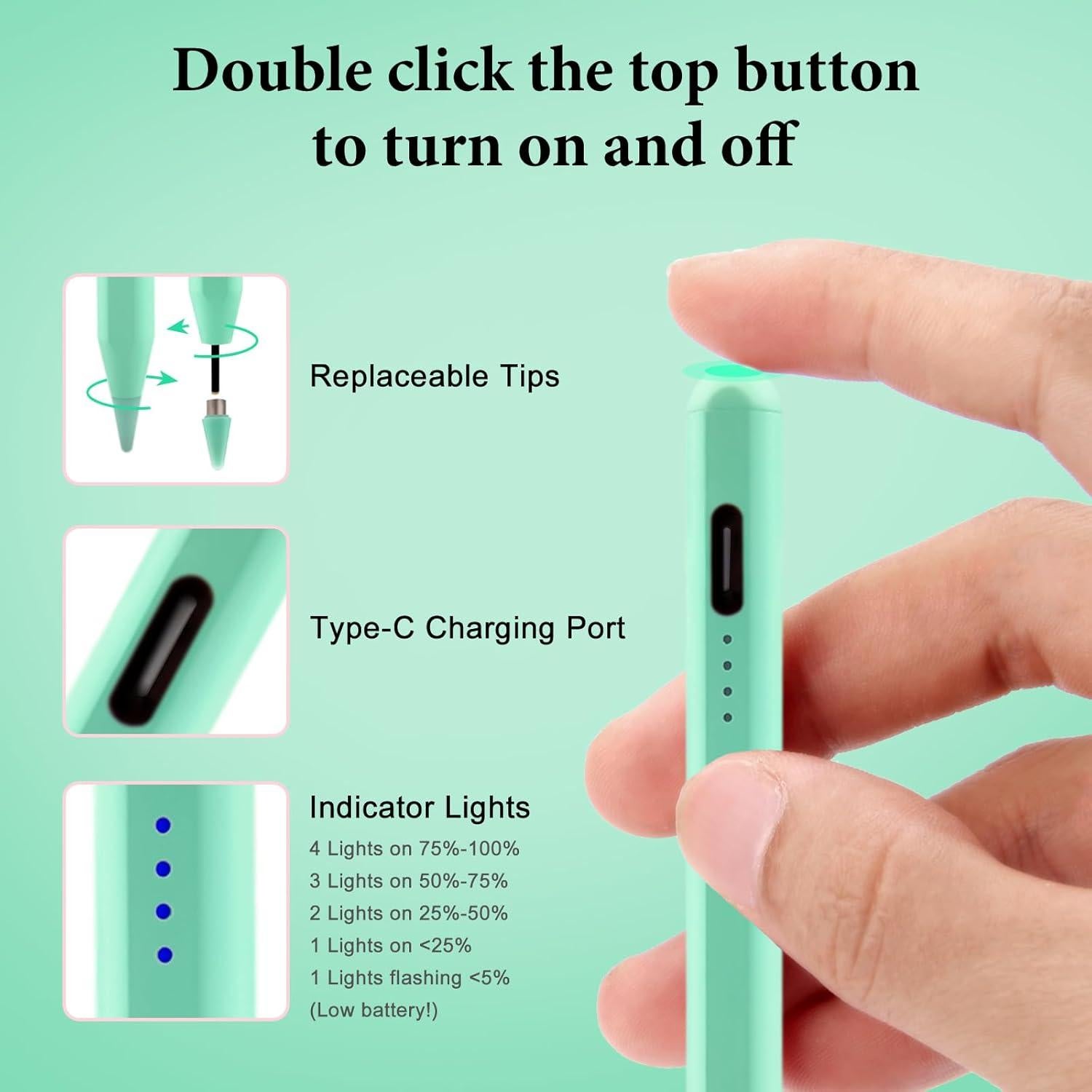 Lápiz Estilográfico Albomao Verde para Pantallas Táctiles