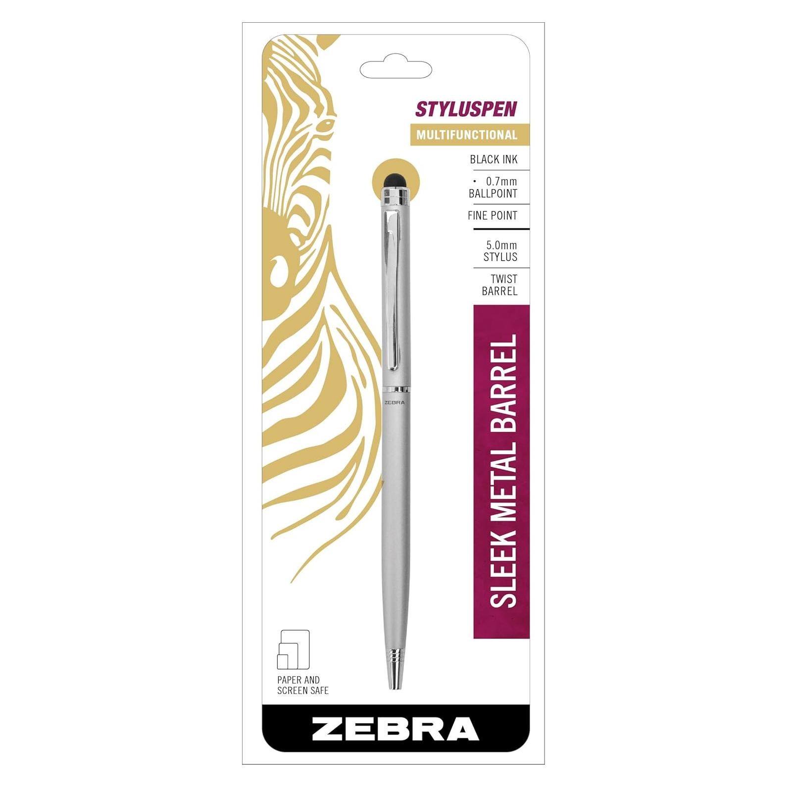 Bolígrafo retráctil Zebra StylusPen Twist 0.7mm tinta negra